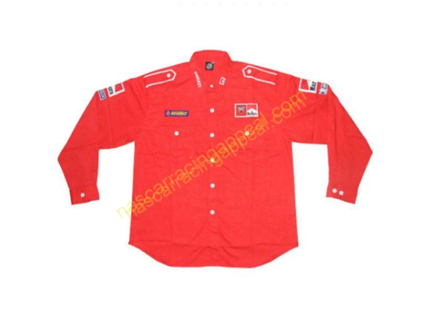 Ducati Racing Shirt, Long Sleeve Red Shirt, NASCAR Shirt,