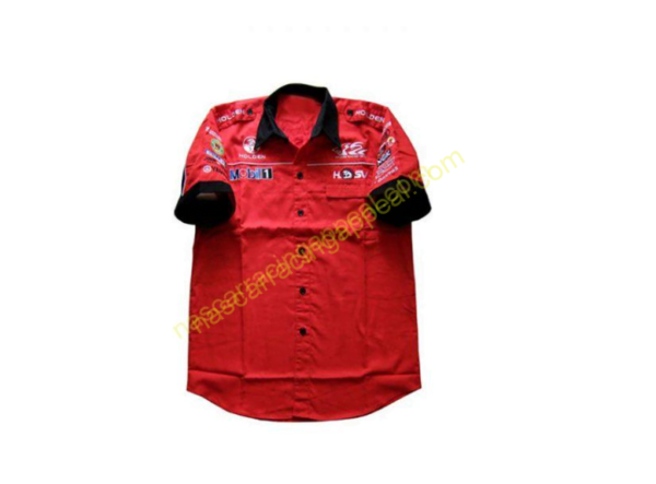 Holden Racing Shirt, Crew Shirt Red and Black Trim, NASCAR, Shirt,