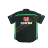 Honda Racing Shirt, Crew Shirt Black And Dark Green, NASCAR Shirt,