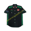 Honda Racing Shirt, Crew Shirt Black And Dark Green, NASCAR Shirt,