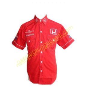 Honda F1 Racing Shirt, Crew Shirt Red, NASCAR Shirt,