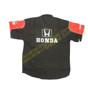 Honda Racing Shirt, F1 Team Black Red Crew Shirt, NASCAR Shirt,