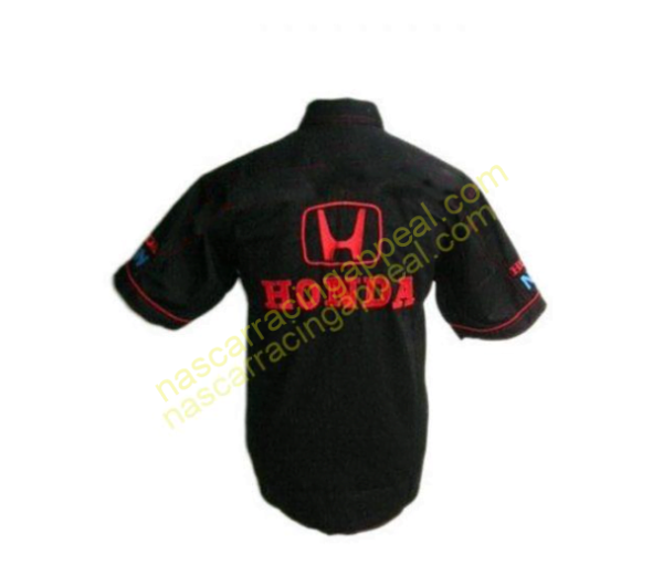 Honda Racing Shirt, F1 Team Crew Shirt Black, NASCAR Shirt,