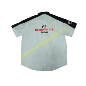 Honda Racing F1 White Crew Shirt, NASCAR Shirt,