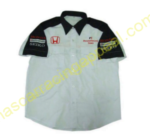 Honda Racing F1 White Crew Shirt, NASCAR Shirt,