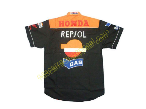 Honda Racing Shirt, HRC Repsol Black Crew Shirt, NASCAR Shirt,