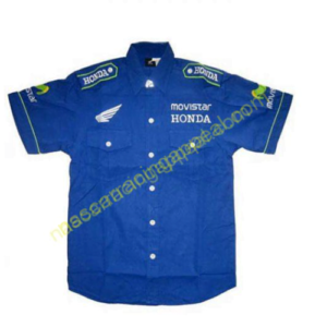 Honda Racng Shirt, Movistar Blue Crew Shirt, NASCAR Shirt,