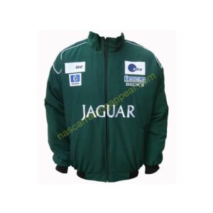 Jaguar Green Racing Jacket, NASCAR Jacket,