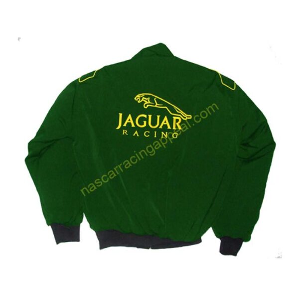 Jaguar Lear Racing Jacket, Dark Green NASCAR Jacket,