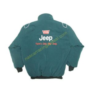 Jeep Racing Jacket Dark Green, NASCAR Jacket,