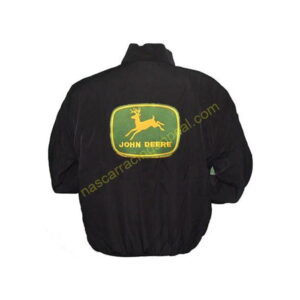 John Deere JD Black Jacket, NASCAR Jacket,