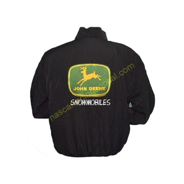 John Deere Snowmobiles Jacket Black, NASCAR Jacket,