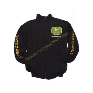 John Deere Snowmobiles Jacket Black, NASCAR Jacket,