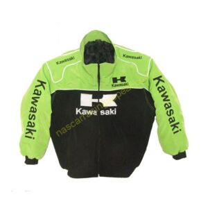 Kawasaki Motocross Green & Black Jacket, NASCAR Jacket