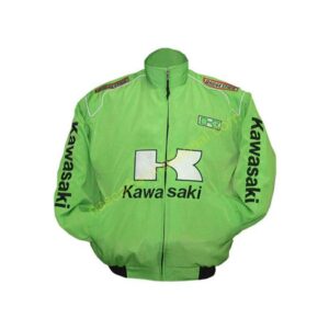 Kawasaki Motorcycle Jacket Light Green, NASCAR Jacket