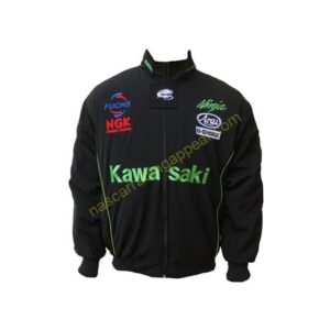 Kawasaki Ninja Motorcycle Jacket Black, NASCAR Jacket