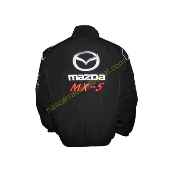 Mazda MX-5 Racing Jacket Black, NASCAR Jacket,