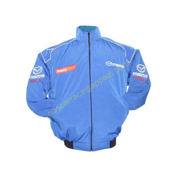 Mazda MX-5 Racing Jacket Blue, NASCAR Jacket,