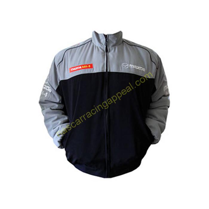 Mazda MX-5 Racing Jacket Gray and Black, NASCAR Jacket ...