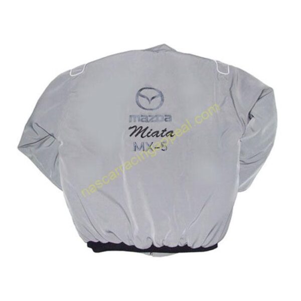 Mazda Miata MX-5 Racing Jacket front Black, NASCAR Jacket,