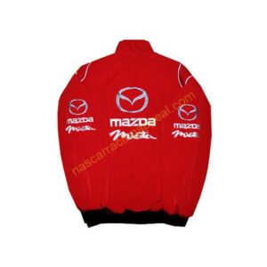 Mazda Miata Red Racing Jacket, NASCAR Jacket,
