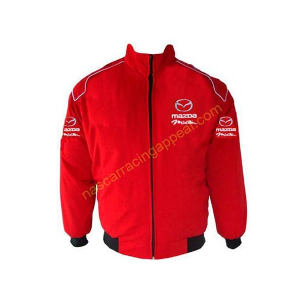 Mazda Miata Red Racing Jacket, NASCAR Jacket,