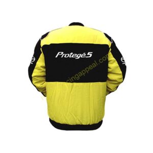 Mazda Protege 5 Racing Jacket Yellow and Black, NASCAR Jacket,