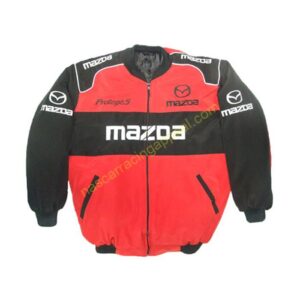 Mazda Protege Racing Jacket Red and White, NASCAR Jacket,