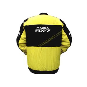 Mazda RX-7 Racing Jacket Yellow and Black, NASCAR Jacket,