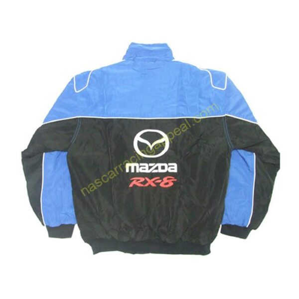 Mazda RX-8 RX8 Racing Jacket Blue and Black, NASCAR Jacket,