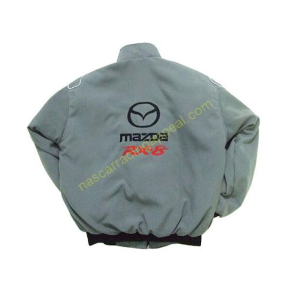 Mazda RX-8 Racing Jacket Gray, NASCAR Jacket,