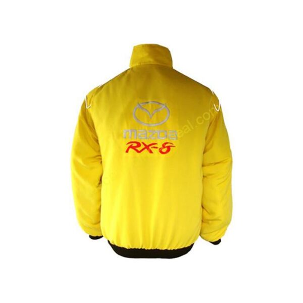 Mazda RX-8 Racing Jacket Yellow, NASCAR Jacket,