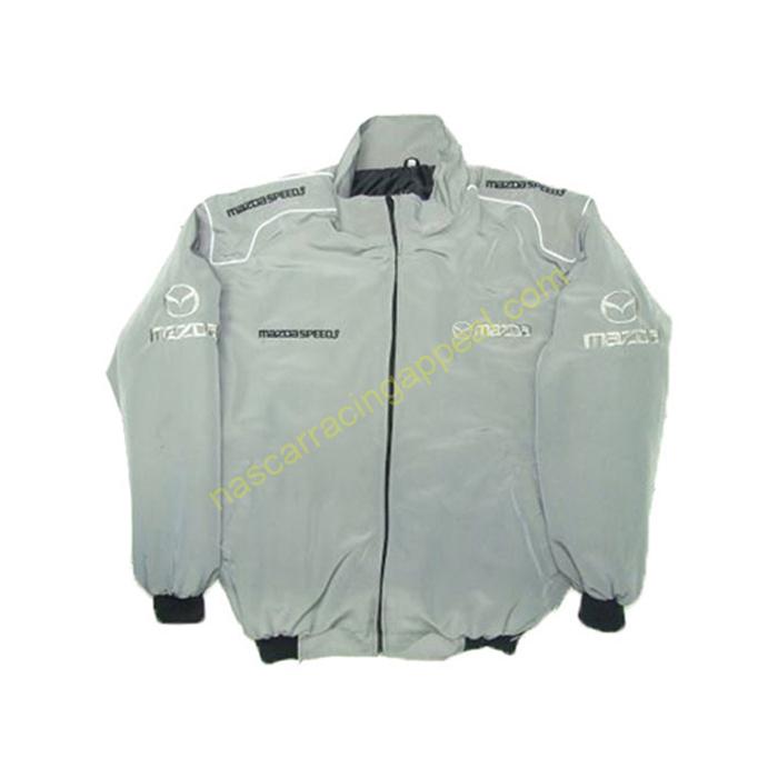 Mazda speed Racing Jacket Gray, NASCAR Jacket, | NascarRacingAppeal