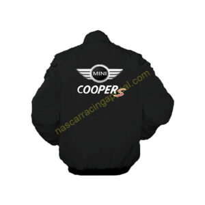 Mini Cooper S Racing Jacket Black, NASCAR Jacket,