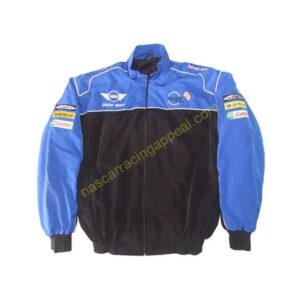 Mini Cooper Sport Racing Jacket Black and Blue, NASCAR Jacket,