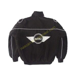 Mini Cooper Sport Racing Jacket Black, NASCAR Jacket,