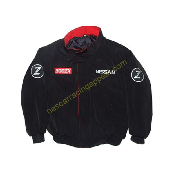 Nissan 300ZX, Racing Jacket, Black, NASCAR Jacket