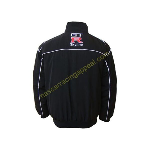 Nissan GTR Skyline, Racing Jacket, Black, NASCAR Jacket - Image 2