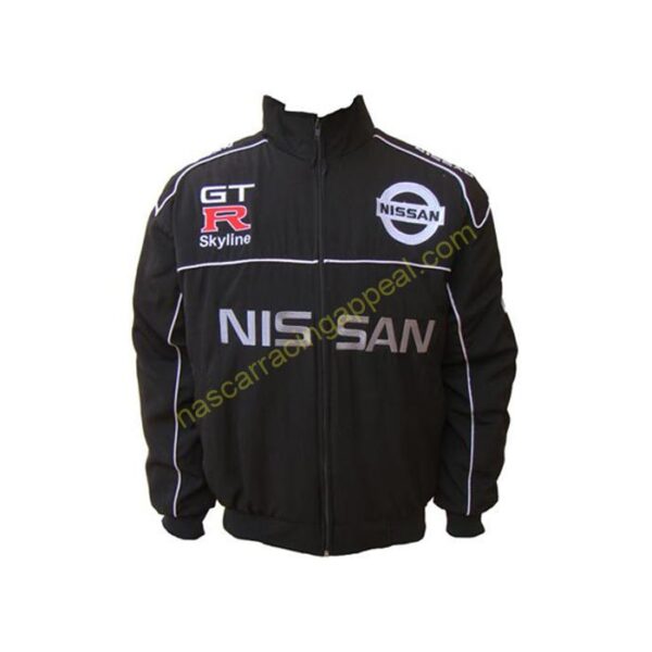 Nissan GTR Skyline, Racing Jacket, Black, NASCAR Jacket