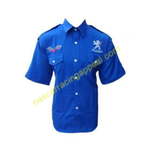 Peugeot Racing Shirt, Crew Shirt Royal Blue, NASCAR Shirt,