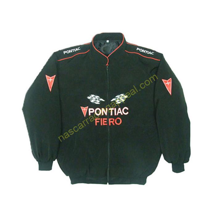 Pontiac Fiero Racing Jacket Black, NASCAR Jacket, | NascarRacingAppeal