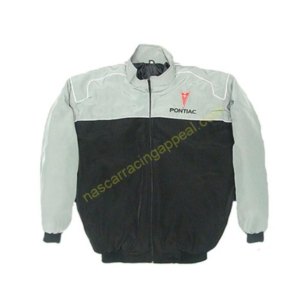 Pontiac Solstice Racing Jacket Gray and Black, NASCAR Jacket,