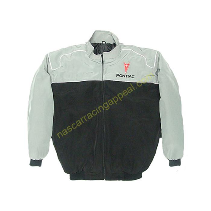 Pontiac Solstice Racing Jacket Gray and Black, NASCAR Jacket ...
