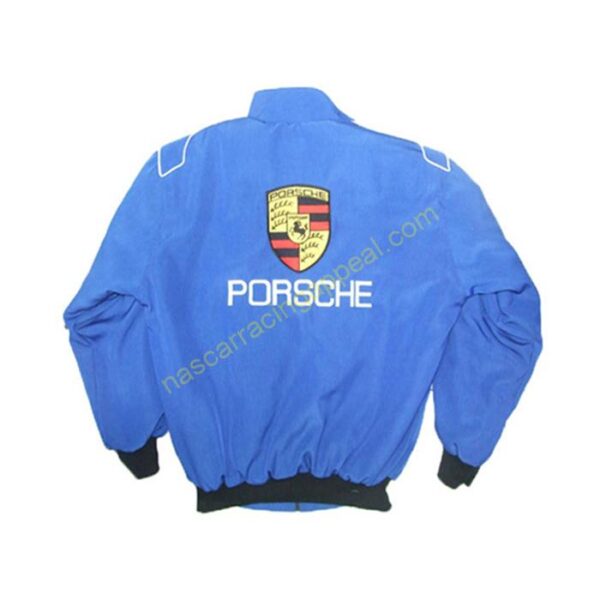 Porsche Racing Jacket Royal Blue back