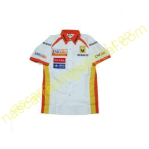 Renault Racing Shirt, Crew Shirt White, NASCAR Shirt,