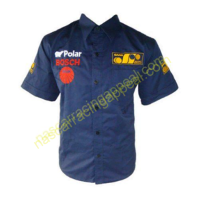 Saab Scania Racing Shirt, Pit Crew Shirt Blue, NASCAR Shirt,