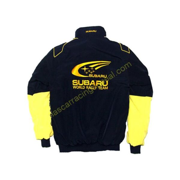 Sabaru Racing Jacket, Black and Yellow , NASCAR Jacket