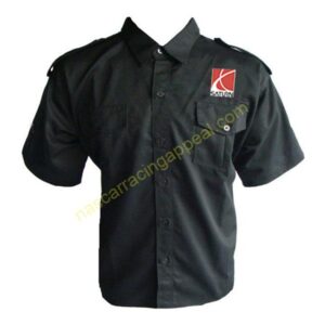 Saturn Racing Shirt, Black Crew Shirt, NASCAR Shirt,