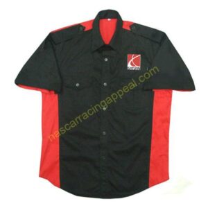 Saturn Racing Shirt, Black and Red Crew Shirt, NASCAR Shirt,