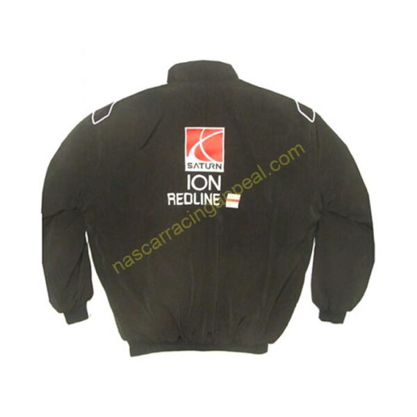 Saturn Ion Redline, Racing Jacket, Black, NASCAR Jacket - Image 2